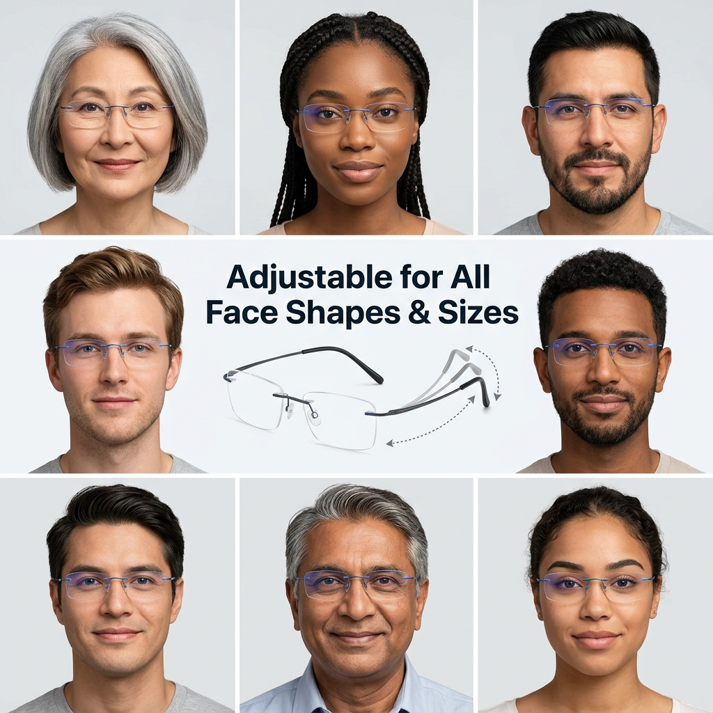 Adjustable for all face shapes and sizes